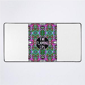 The Flaming Lips A Psychedelic Rock Music Pattern 2 Desk Mat