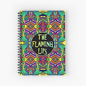 The Flaming Lips Psychedelic Pattern Spiral Notebook
