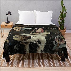 Hell, The Garden of Earthly Delights - Hieronymus Bosch Throw Blanket