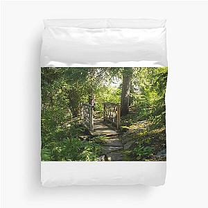 Bridge In The Garden Duvet Cover