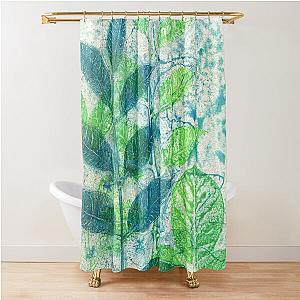 From the Garden - Greens Shower Curtain