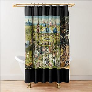 The Garden of Earthly Delights triptych by Hieronymus Bosch Shower Curtain