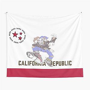 The Garden Jester California Flag Tapestry