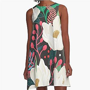 The Garden of Alice, flower, floral, blossom art print A-Line Dress