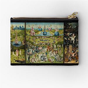 The Garden of Earthly Delights by Hieronymus Bosch (1480-1505) Zipper Pouch