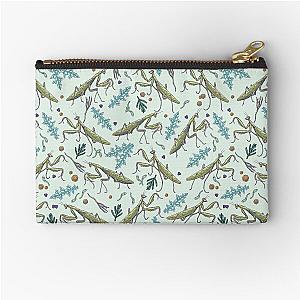 praying mantis in the garden Zipper Pouch