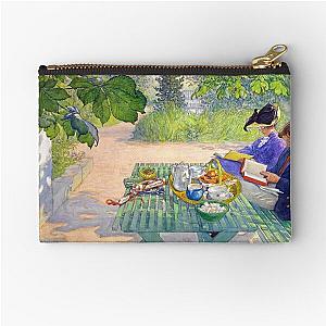 Reading in the Garden (1916) - Carl Larsson Zipper Pouch