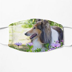 Collie In The Garden Flat Mask