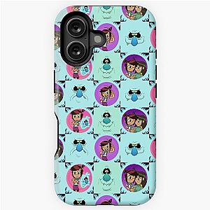 The Ghost and Molly McGee Checkered Pattern iPhone Case