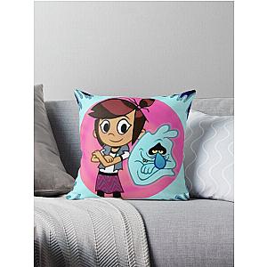 The Ghost and Molly McGee Molly and Scratch Throw Pillow
