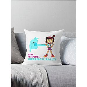 Best Friends Supernaturally - The Ghost And Molly McGee Throw Pillow