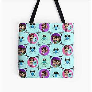 The Ghost and Molly McGee Checkered Pattern Tote Bag