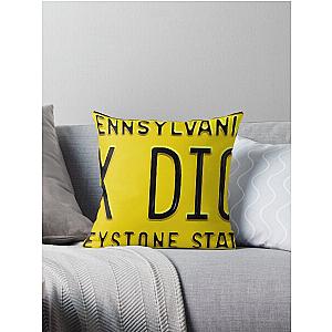 The Goldbergs Marvin's DeLorean License Plate Throw Pillow