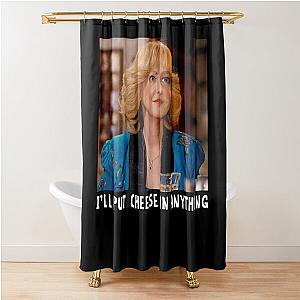 Beverly Hills woman picture shower curtain