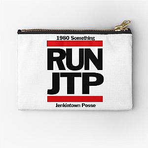 Goldbergs JTP Jenkintown Posse 1980s Rap Hip Hop Run Print Zipper Pouch