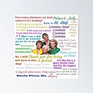 Golden Girls Quotes Poster