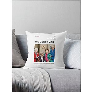 The Golden Girls series poster Throw Pillow