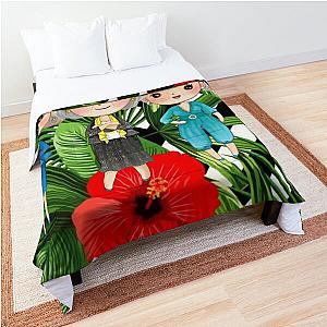 Golden Girls Red Hibiscus  Comforter