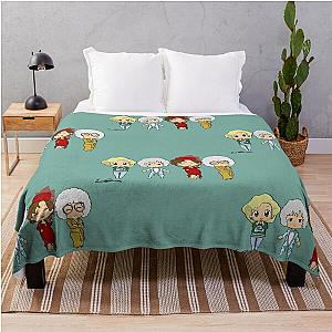 The Golden Girls - Chibis Throw Blanket