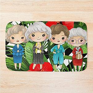 Golden Girls Red Hibiscus  Bath Mat