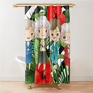 Golden Girls Red Hibiscus  Shower Curtain