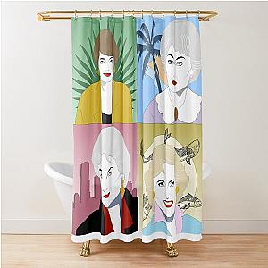 The Golden Girls Nagel Portrait Shower Curtain