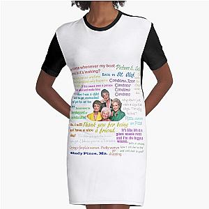 Golden Girls Quotes Graphic T-Shirt Dress