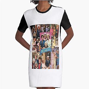 The Golden Girls Photo Collage Graphic T-Shirt Dress