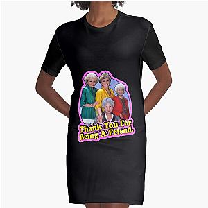 Thank You For Being A Friend-The Golden Girls Graphic T-Shirt Dress