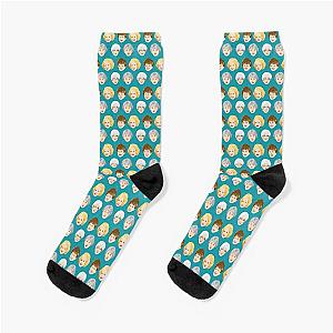 Golden Girls Faces - Teal Socks