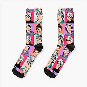 Golden Girls Pop Art sticker pack of 4 Socks