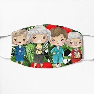 Golden Girls Red Hibiscus  Flat Mask