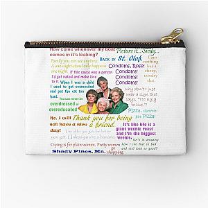 Golden Girls Quotes Zipper Pouch