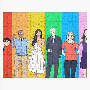 The Good Place Cast Manga Style Jigsaw Puzzle