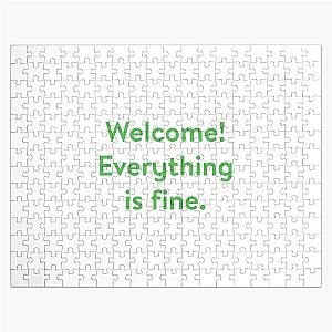 The Good Place. Welcome. Everything Is Fine. Jigsaw Puzzle