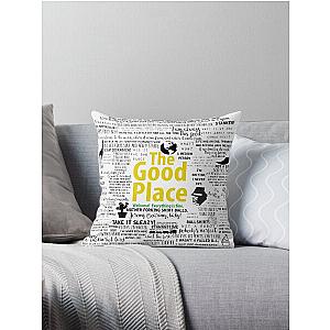 The Good Place Memorable Black Font cushons