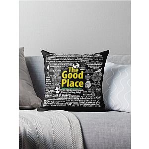 The Good Place Near Memorable Quotes Throw Pillow