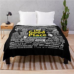 The Good Place Memorable Quotes Near Each Other Throw Blanket