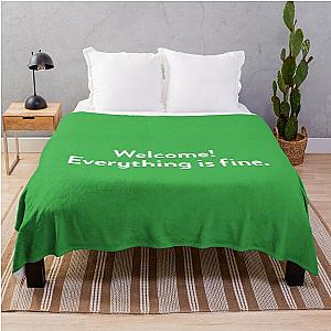 The Good Place - Welcome Everything is fine Throw Blanket