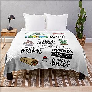 The Good Place TV Show Art Throw Blanket
