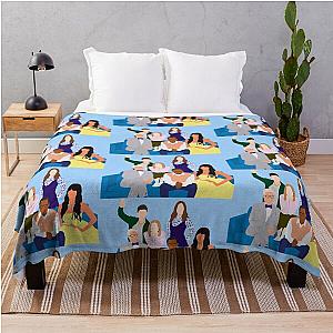 The Good Place Cast Fan Art Throw Blanket