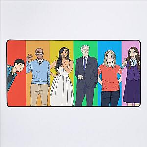The Good Place cast in manga style Desk Mat