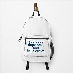 Funny Men Janet The Good Place Movie Fans Backpack