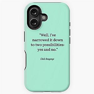 Well I've narrowed it down to two possibilities: yes or no - Chidi Anagonye The Good Place iPhone Tough Case