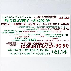 The Good Place Points System Poster
