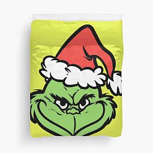 The Grinch Yellow Background Duvet Cover