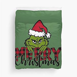 the grinch wishes merry christmas Duvet Cover