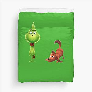 Grinch t-shirt Duvet Cover