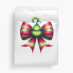 Christmas Grinch Bow! Duvet Cover