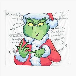 Christmas Coming Soon 2025 Santa Grinch Teacher Green Face New Year  Tapestry